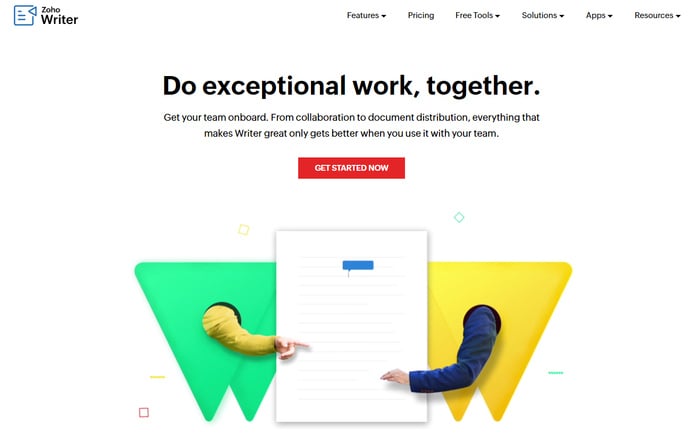 zoho writer