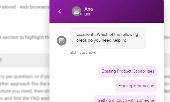Live chat integration, image 4 – ClickHelp Features