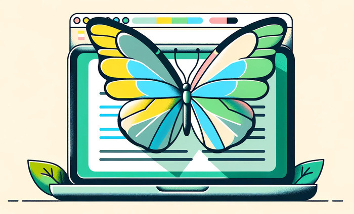 butterfly symbolizing good seo