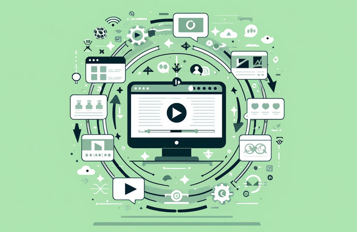 computer screen with various icons