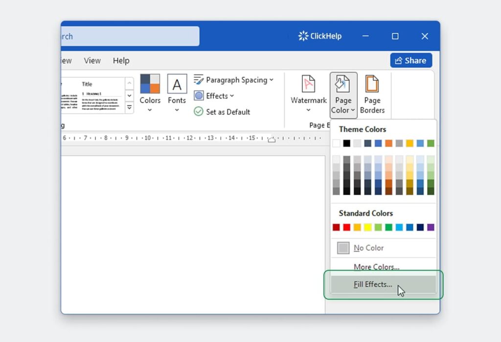 word document template