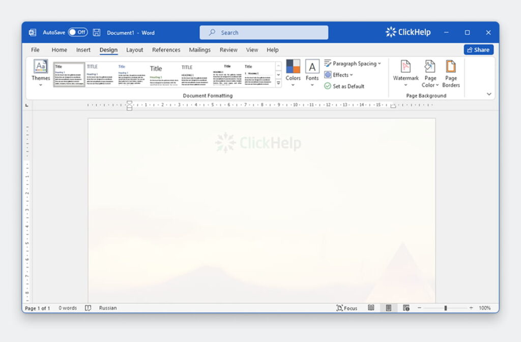 word backgorund template example