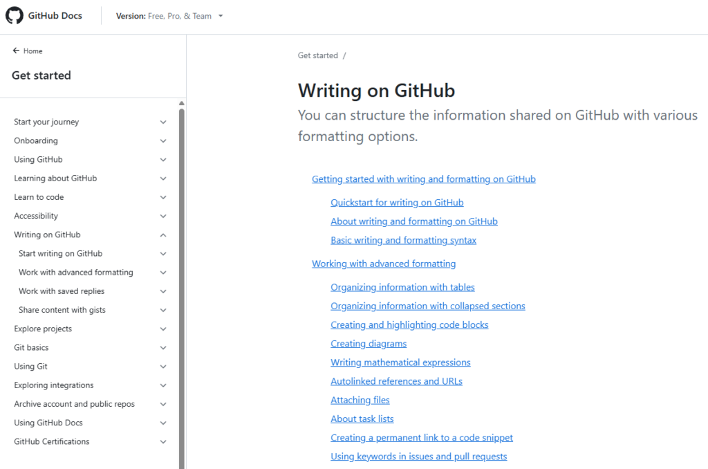 github docs