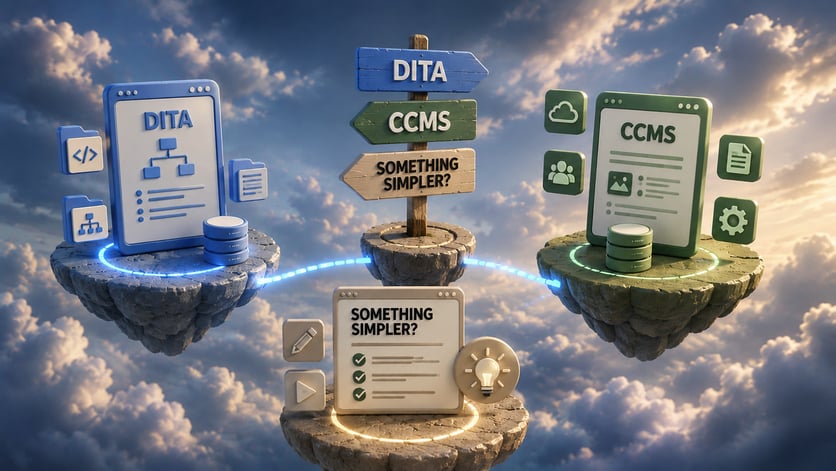 DITA, CCMS, or Something Simpler? A No-Fluff Guide for Tech Writers