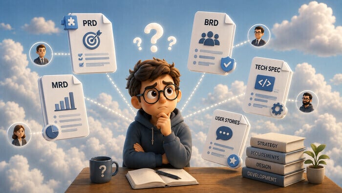 PRD vs MRD, BRD, Tech Spec, and User Stories: What’s the Difference?